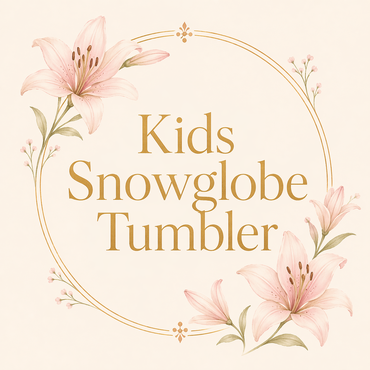 Snowglobe Tumbler- (10 oz Kids)✨